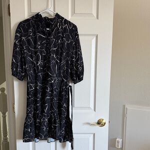 Laundry By Shelli Segal Black and White Dress